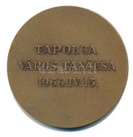 Iván István (1905-1968) 1966. "Tapolca Város Tanácsa" Br emlékérem (60mm) T:2 ph