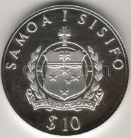 Samoa 1988. "Kon-Tiki, hajó" 10$ Ag T:PP