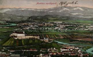 Munkács, Mukacseve; repülőgépről nézve / aerial view (r)