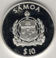 Samoa 1999. "Eber-hajó" 10$ Ag T:PP