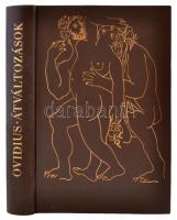 Publius Ovidius Naso: Átváltozások. Metamorphoses. Ford. Devecseri Gábor. Illusztrálta Pablo Picasso. Bp., 1964, Magyar Helikon. (Kner nyomda). 532 p. Egészoldalas rajzokkal. 600-ból a 559., géppel számozott példány. Kiadói, aranyozott bőrkötésben, védőborítóban. Kiváló állapotban.