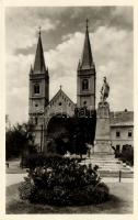 Szabadka, Subotica; Ferencrendiek temploma, Szent Flórián szobor / church, sttaue