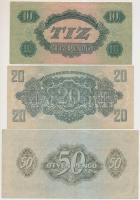 1944. 1P-1000P (8xklf) teljes sor "A Vörös Hadsereg Parancsnoksága" T:III,III-,IV