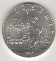USA 1986. "Ellis Island-szabadság" 1$ Ag T:1