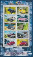 2000 Nemzetközi ifjúsági bélyegkiállítás: Autók kisív Mi 3458-3467