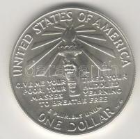 USA 1986. "Ellis Island-szabadság" 1$ Ag T:1