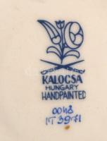 Kalocsai hamutál, kézzel festett, jelzett, hibátlan, eredeti dobozban, 10×9 cm