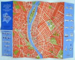 1965 A Fővárosi Autóbúszüzem vonalhálózati térképe.