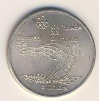 Kanada 1975. "Montreali olimpia" 5$ Ag T:1