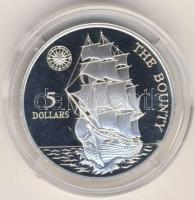 Niue 1992. "Bounty-hajó" 5$ Ag T:PP