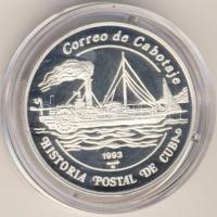 Kuba 1993. "Postatörténet-hajó" 5P Ag T:PP