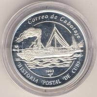 Kuba 1993. "Postatörténet-hajó" 5P Ag T:PP
