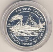 Kuba 1993. "Postatörténet-hajó" 5P Ag T:PP