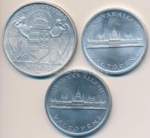 1943. 5P Al "Horthy" + 1945. 5P Al "Parlament" (2x) T:1-,2