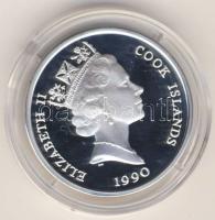 Cook szigetek 1990. "500 éves Amerika-hajó" 10$ Ag T:PP