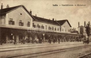 India, Indija; Vasútállomás, kolodvor / railway station