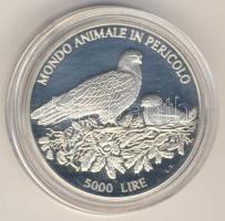 San Marino 1996. "Veszélyeztetett állatvilág" 5000L Ag T:PP