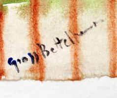 Gross jelzéssel: A tenger mellett, akvarell, papír, 29,5×42 cm