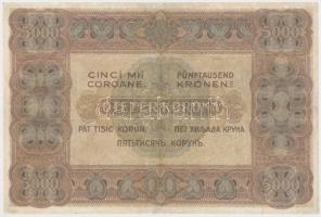 1920. 5000K "Orell Füssli Zürich" piros sorozat- és sorszám T:restaurált
Hungary 1920. 50...