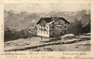 Wildkogl Alpenhaus, Aussischt gegen die Tauern / alpine house