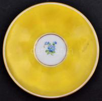 C.M. Hutschenreuther mokkás csésze és alj, kézzel festett, jelzett, hibátlan