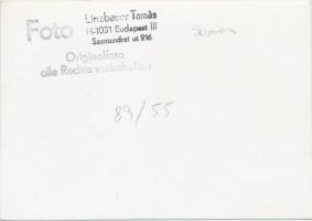 cca 1960 Linzbauer Tamás: Sopron, Vasútállomás, pecséttel jelzett fotó, 10x15 cm