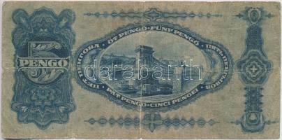1928. 5P T:III-
Hungary 1928. 5 Pengő C:VG
Adamo P4