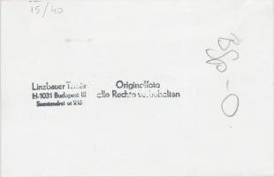 cca 1950-1970 A MÁEV S 05-207-es sínautója, Linzbauer Tamás pecséttel jelzett fotója, 11x17 cm