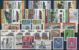 Railway 30 stamps, Vasút motívum tétel 30 db bélyeg közte teljes sorok
