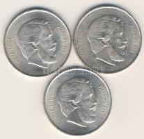 1947. 5Ft Ag "Kossuth" 3db T:1,1/2