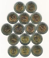 Oroszország 1991. 5R 2klf, 1992. 10R 3klf, 1993. 50R 5klf, 1994. 50R 5klf, összesen 15db teljes &quo...