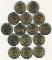 Oroszország 1991. 5R 2klf, 1992. 10R 3klf, 1993. 50R 5klf, 1994. 50R 5klf, összesen 15db teljes &quo...