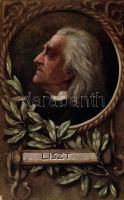 Liszt Ferenc, floral, F.H. & S.W. IX. Nr. H. 282., s: V. Franke (EK)