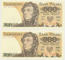 Lengyelország 1982. 500Zl (5x) sorszámkövetők T:I
Poland 1982. 500 Zlotych (5x) sequential serials ...