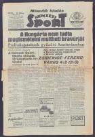 1935 A Nemzeti Sport XXVII. évfolyamának 128. száma, címlapon különböző meccseredményekkel