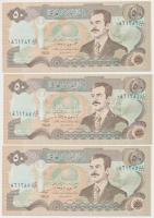 Irak 1994. 50D (9x) sorszámkövetők T:I
Iraq 1994. 50 Dinars (9x) sequential serials C:UNC