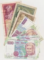 14db-os vegyes magyar és külföldi bankjegy tétel, közte 2005. 200Ft "FB" hajtatlan T:vegye...