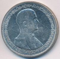 1930. 5P Ag &quot;Horthy jobbra&quot; T:2- polírozott Adamo P8