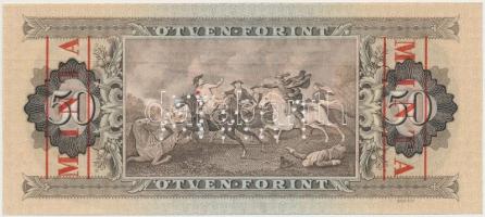 1969. 50Ft "MINTA" felülnyomással és perforációval "D000 - 000512" sorszámmal, g...