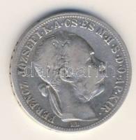 1892. 1Ft Ag "Fiumei címer" T:3