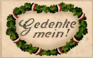 Német hazafias üdvözlőlap, EAS K. 936. litho, Gedenke mein! / German patriotic greeting card, EAS K. 936. litho