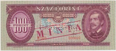 1968. 100Ft &quot;MINTA&quot; perforációval és felülnyomással &quot;B 000 000690&quot; sorozatszámmal T:I