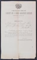 cca 1880-1890 A Klapka György tábornok védnöksége alatti I. Budapesti 1848-9. Honvéd Aggharcosok Egyesületének meghívója zászlószentelésre