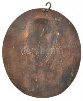 Melocco Miklós (1935-) 1976. "A 14 éves Ady" egyoldalas Br plakett (128x112mm) T:2 kis ph