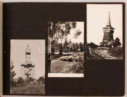 1955 Bükk ifjúsági táborozás fényképei  fotóalbumban, összesen 59db, 14x19cm