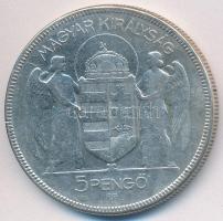 1930. 5P Ag "Horthy jobbra" T:3
Adamo P8