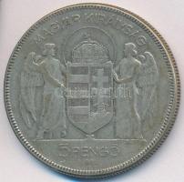 1930. 5P Ag "Horthy jobbra" T:3
Adamo P8