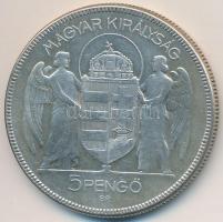 1930. 5P Ag "Horthy jobbra" T:3
Adamo P8