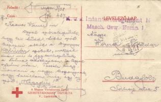 IV. Károly, Ottó herceg, Zita királyné, a Magyar Vöröskereszt Egylet kiadása / King Charles IV., Cro...