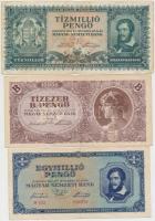 1945. 10.000.000P + 1.000.000P + 1946. 1.000.000MP + 100.000.000MP + 1.000.000.000MP + 10.000BP T:ve...